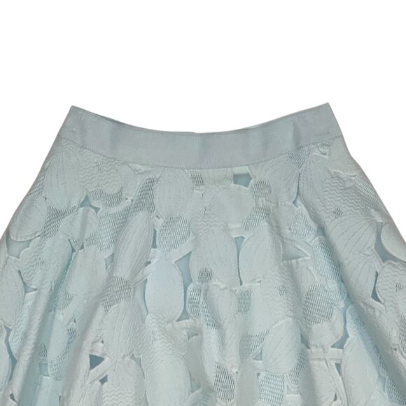 Ted Baker Quinia Skirt Ted/0 US/2 XS Burnout Sky Blue Lace - Picture 8 of 11